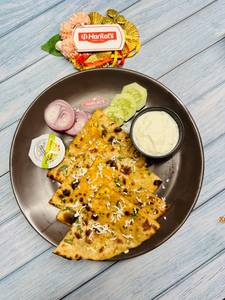 Paneer Stuffed Paratha With Dahi
