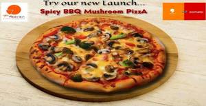 Spicy BBQ Mushroom Pizza [6 slice]