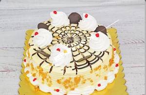 Butterscoth Crunchy Cake (Eggless)