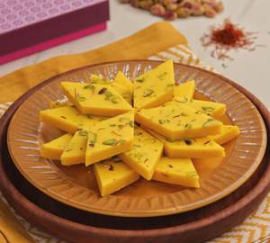 Mini Kesar Kaju Katli