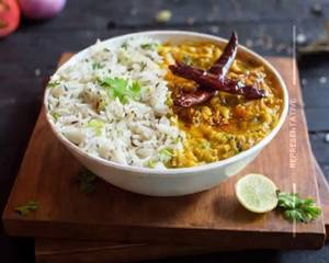 Dal Tadka. Jeera Rice