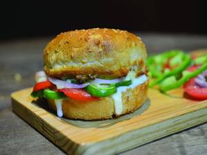 Veg Pizza Burger