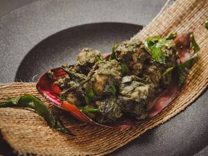 Mutton Green Masala Fry