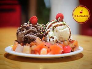 Fruit Cocktail With Ice Cream