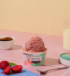 Strawberry Cream Ice-cream 120 Ml