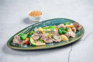 Steamed Pork With Seasonal Veg