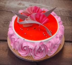 Strawberry rose cake  