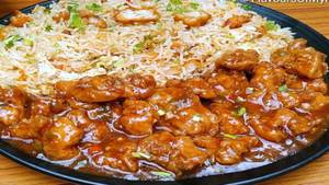 Chicken Fried Rice + Chicken Manchurian 