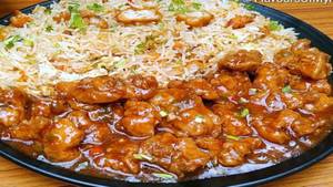 Chicken Fried Rice + Chicken Manchurian
