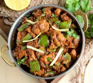 Kadai Chicken With 2 Butter Roti