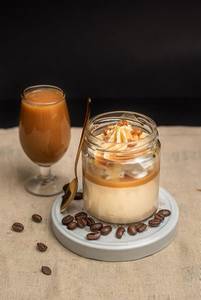 Coffee Caramel Cheesecake Jar