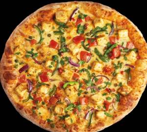 Spicy paneer pizza