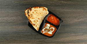Mushroom Butter Masala With Choice Of Bread Combo