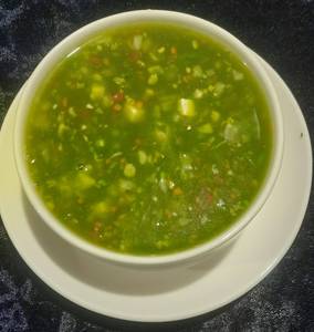 Veg Lemon Coriander Soup with Tofu