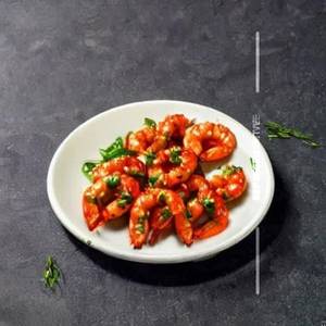 Fried Prawns In Garlic & Chilly Sauce