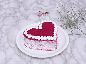 Red Velvet Heart  Cake [Mini, 200 grams]