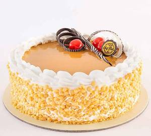 Eggless Butterscotch Cake