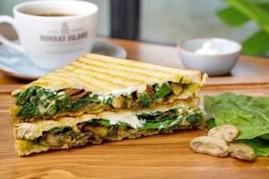 Spinach And Mushroom Sandwich