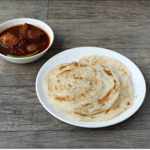3 parotta with chicken varutharacha curry