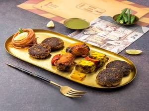 Paneer Tikka Dahe Ke Kebab + Veg Shami Kebab Tandoori Stuffed Mushroom