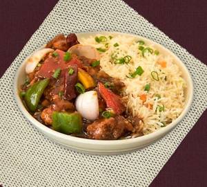 Chicken Manchurian Rice Bowl