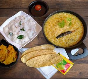 Rasam Rice+Curd Rice+Potato Karacurry
