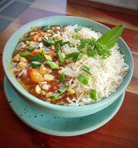 Chicken In White Garlic Sauce Rice Bowl  (non Veg)