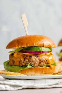 Cheese chicken burger