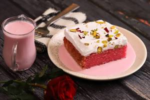 Rose milk cake                                           