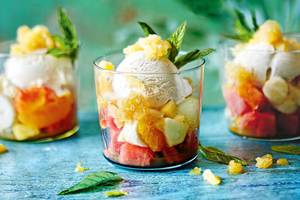 Frute Salad With Ice Cream                                 