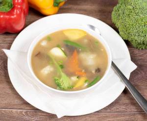 Veg Burnt Garlic Soup