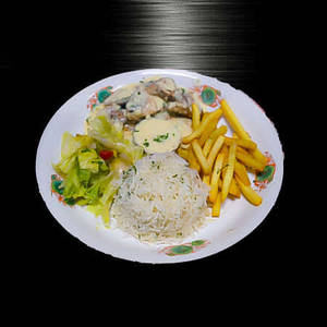 Cheese & Lemon Peppery Flavoured Chicken Served With Butter Garlic Sauce