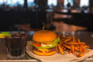 Grilled Paneer Burger Meal