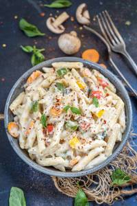 Egg Italiano White Sauce Pasta
