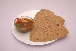 Plain Paratha With Rasili Sabji