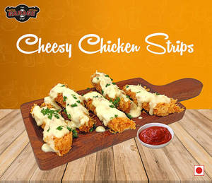 Cheesy Chicken Strips [5 Pieces]