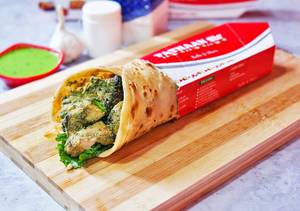 Double Chicken Hariyali Kebab Roll