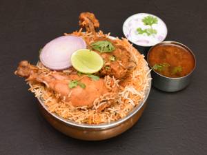 Hyderabadi Chicken Leg Piece Biryani