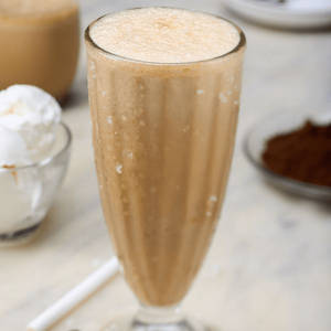 Classic coffee shake with ice cream