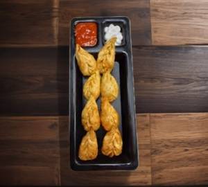Veg Fried Momos with Mayonnaise