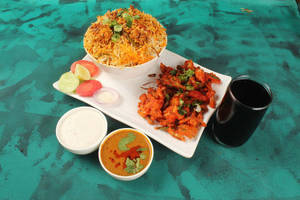 Veg Hyderabadi Dum Biryani Combo