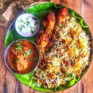 Chicken Leg Biryani With Raita & Gravy