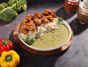 Sautee Veggie Rice Bowl [ Pesto Sauce ]