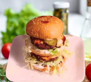 Chicken &veg Patty Burger 