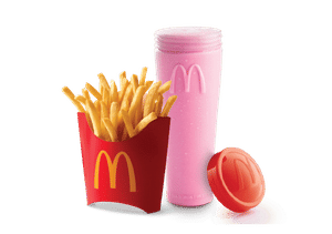 Strawberry Shake + Fries (M)