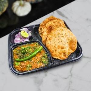 Dal Fry With 4 Puri Meal