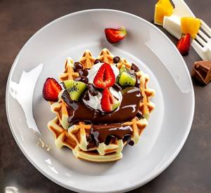 Mix fruit waffle