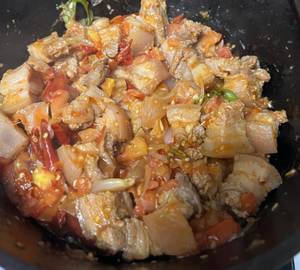 Pork boil with bambooshoot