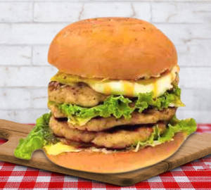 Smoked Xxx Double Cheese Chicken Burger