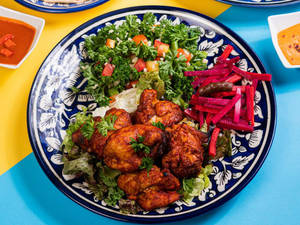 Chicken Shish Tawook Kebab Platter